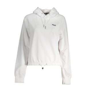 White Cotton Women Sweatshirt