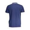 Classic Blue Cotton Polo with Contrast Details - Image 2