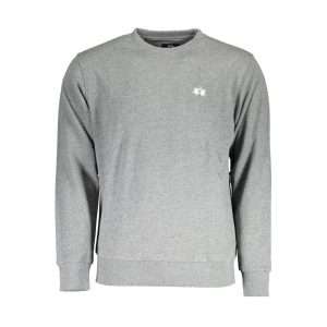 Gray Cotton Men Sweater