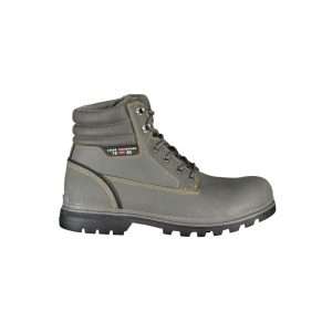 Brown Polyester Men Boot