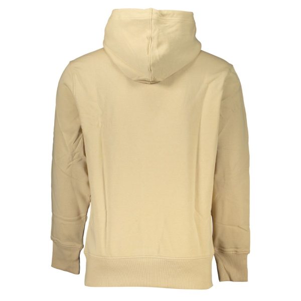 Beige Brushed Cotton Hooded Sweatshirt - Image 2
