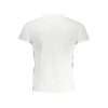 Sleek White Crew Neck Tee with Logo Accent - Image 2