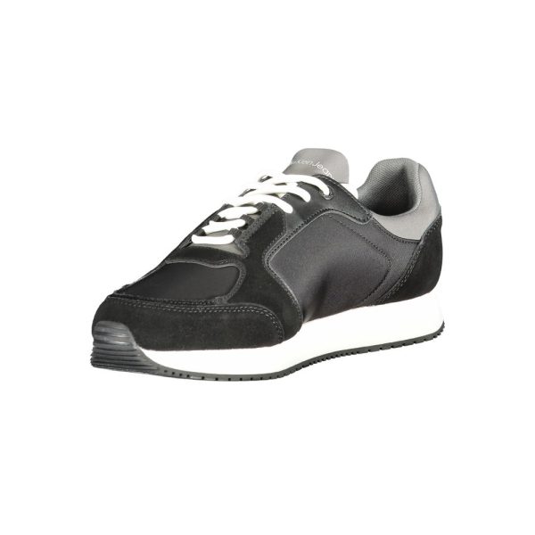 Black Leather Men Sneaker - Image 3