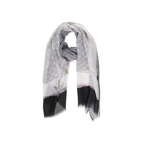 Black Polyester Scarf