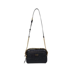 Black Artificial Leather Handbag