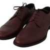 Elegant Bordeaux Leather Dress Shoes - Image 3