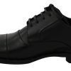Sleek Black Leather Formal Dress Shoes - Image 5