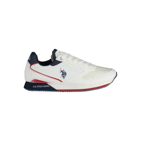 White Polyester Sneaker