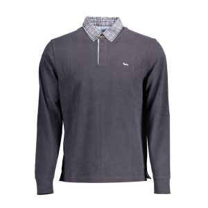 Blue Cotton Polo Shirt