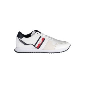 White Polyester Sneaker
