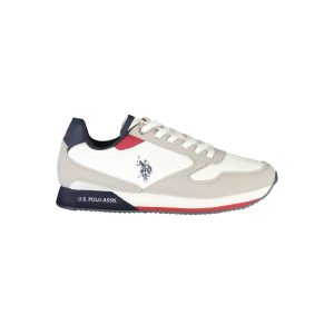 White Polyester Sneaker