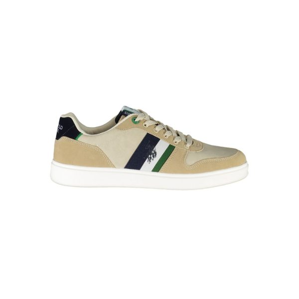 Beige Polyester Sneaker