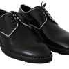 Elegant Black Leather Derby Dress Shoes - Image 4