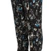 Elegant Silk Lounge Pants with Unique Print - Image 3