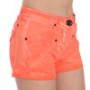 Chic Orange Mid Waist Mini Shorts - Image 4
