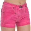 Chic Pink Mid Waist Mini Shorts - Image 2