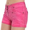Chic Pink Mid Waist Mini Shorts - Image 3