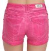 Chic Pink Mid Waist Mini Shorts - Image 4