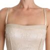 Elegant Beige Sheath Floor-Length Dress - Image 4