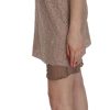Beige A-Line Spaghetti Strap Mini Dress - Image 4