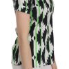 Glam Short Sleeve Plunging Neck Top - Image 2