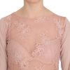 Chic Pink See-Through Cotton Blouse - Image 4