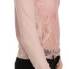 Chic Pink See-Through Cotton Blouse - Image 5
