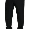 Elegant Black Virgin Wool Dress Pants - Image 4