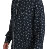 Silken Elegance: Blue Skull Print Lounge Shirt - Image 2