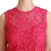 Shocking Pink Mini Bodycon Dress - Image 5
