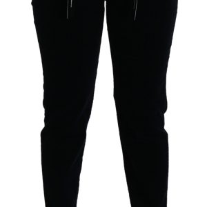 Chic Mid Waist Skinny Corduroy Jeans