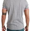 Chic Gray Cotton T-Shirt with Year of the Pig Motive - Image 2