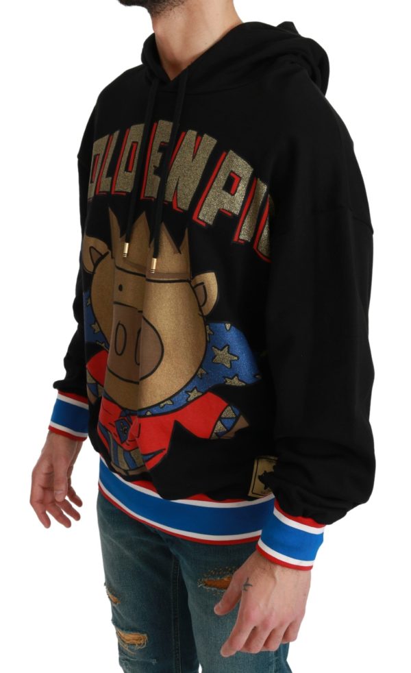 Elegant Hooded Pullover With Regal Motif - Image 2