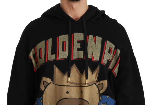 Elegant Hooded Pullover With Regal Motif - Image 4