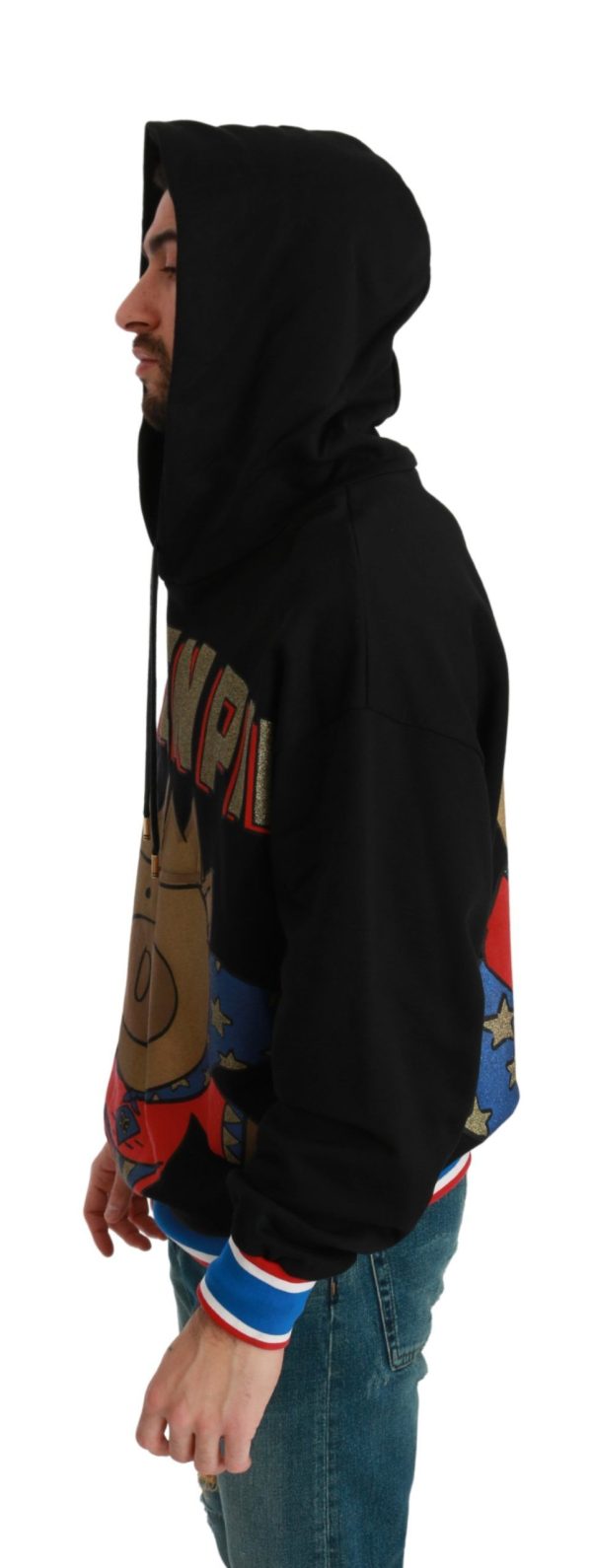 Elegant Hooded Pullover With Regal Motif - Image 5