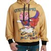 Exquisite Gold Hooded Cotton Sweater - Image 7