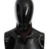 Elegant Silk Scarf Bandana Hat in Black Orange - Image 2