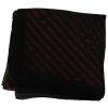 Elegant Silk Scarf Bandana Hat in Black Orange - Image 3