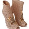 Elegant Lace Stilettos with Crystal Accents - Image 6