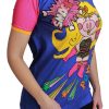 Chic Crewneck Cotton Tee with Supergirl Motive - Image 2