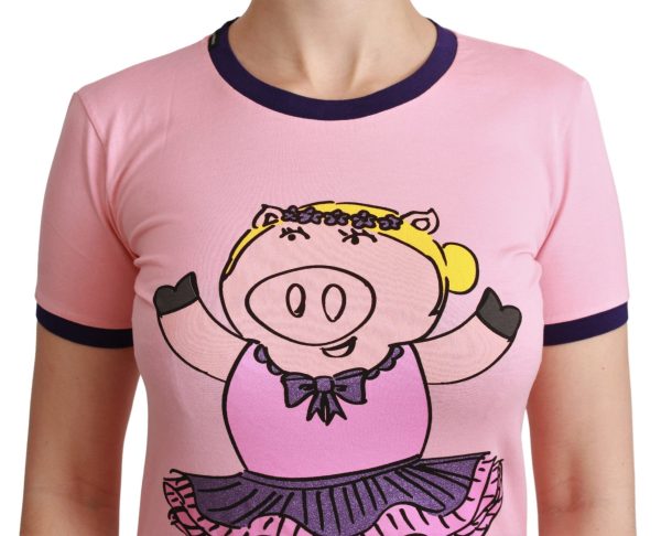 Pink Crewneck Year of the Pig T-Shirt - Image 5
