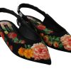 Elegant Crystal-Embellished Floral Flats - Image 6