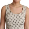 Elegant Polka Dot Sleeveless A-Line Dress - Image 5
