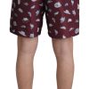 Elegant Maroon Swim Trunks - Image 3
