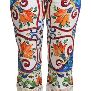 Majolica High Waist Cropped Trousers