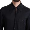 Elegant Jacquard Silk Casual Shirt - Image 4