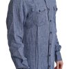 Elegant Striped Linen Button-Down Shirt - Image 2