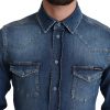 Elegant Denim Long Sleeve Casual Shirt - Image 4