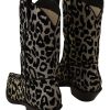 Elegant Leopard Print Mid Calf Boots - Image 4