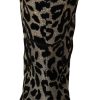 Elegant Leopard Print Mid Calf Boots - Image 7
